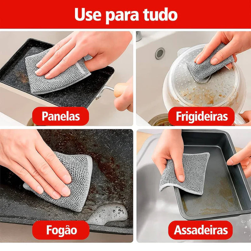 Pano de Limpeza Microfibra CleanTurbo | Limpeza Turbo, Brilho Impecável e Resultado Que Surpreende.