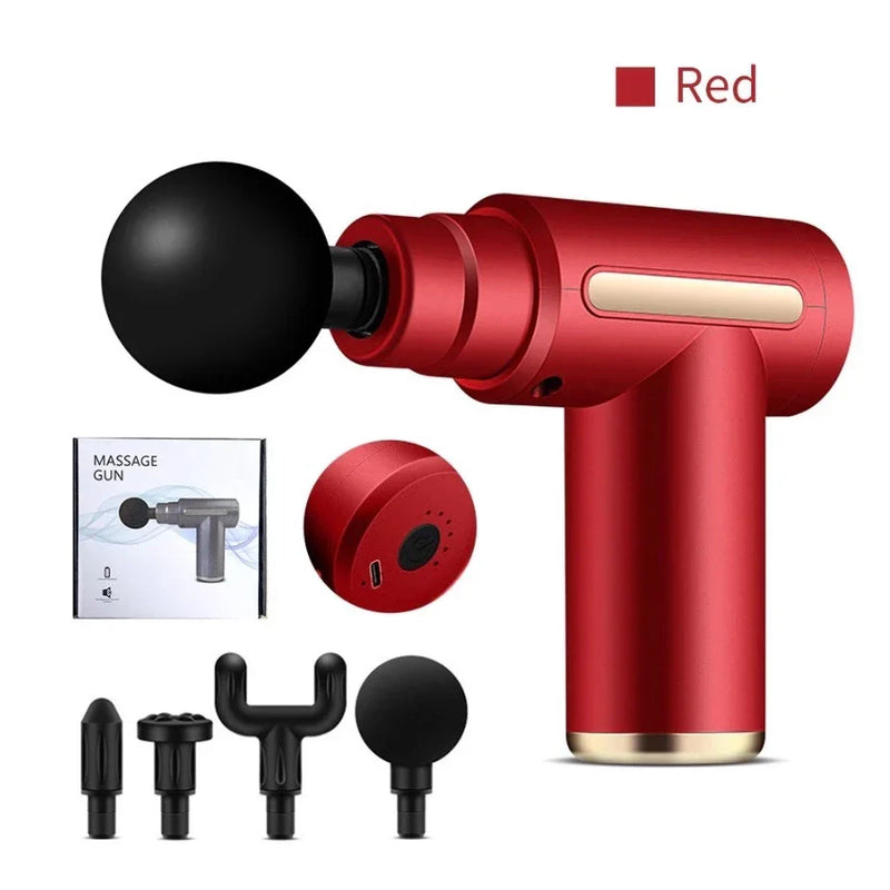 Pistola Massageadora PowerRelax Max™ | + 3 Cabeças Intercambiáveis Totalmente de Graça!