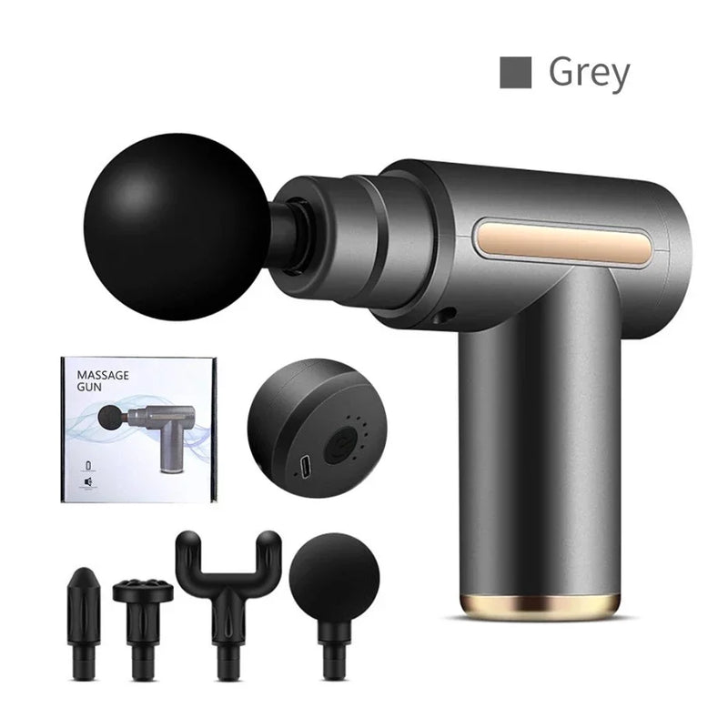 Pistola Massageadora PowerRelax Max™ | + 3 Cabeças Intercambiáveis Totalmente de Graça!