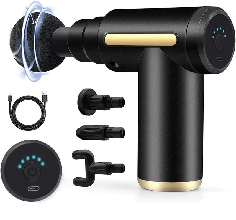 Pistola Massageadora PowerRelax Max™ | + 3 Cabeças Intercambiáveis Totalmente de Graça!