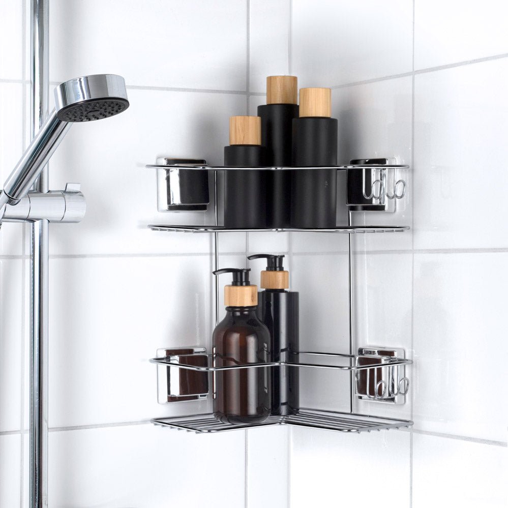 Belmonte VácuoFix Pro - Porta Shampoo  de Canto com Ventosa