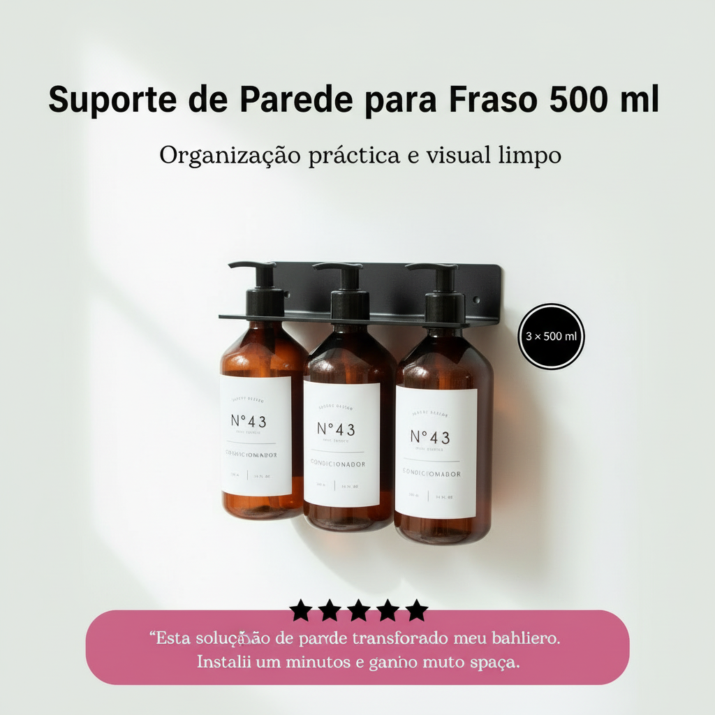 Suporte de Parede para Frasco 500 ml